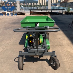 Self-Powered 8HP Gearbox <b>Walk</b>-Behind Fertilizer & Manure Broadcast Spreader 0.75m Capacity Orchard Farm Use <b>Machine</b> - Product Image 2