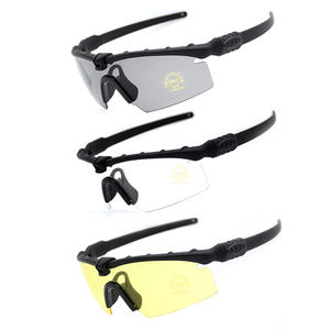 JSJM نظارات ركوب رياضية خارجية Z87 نظارات تكتيكية CS لعبة اطلاق النار نظارات 3 عدسات مجموعة سوداء - Product Image 6