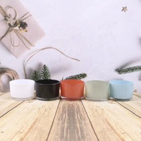 Offre Spéciale bocaux et boîtes à bougies ronds de 17oz à large bouche à 3 mèches uniques avec marque privée pour bougies parfumées décoration de la maison