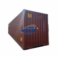 Conteneur d'expédition d'occasion de 40 pieds HC, conteneur de magasin complet, ventes aux enchères, non réclamé, fabriqué en acier corten
