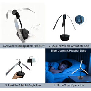 Matamoscas Flexible y Colgable con Ventilador, Listo <span class=keywords><strong>para</strong></span> Enviar, con USB/Batería/Recargable y Aspas Suaves <span class=keywords><strong>para</strong></span> Cocina/Camping/Uso Doméstico - Product Image 4