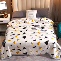 Automne et hiver nouveau Double épais Laschel couverture lait flanelle couverture mariage couverture couverture flanelle tapis en gros