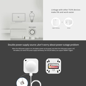 Tuya Smart <b>Light</b> <b>Sensor</b> Infrared Motion Detector Wifi Battery Powered Surface Mounted <b>For</b> Smart Home Lighting Control - Product Image 4