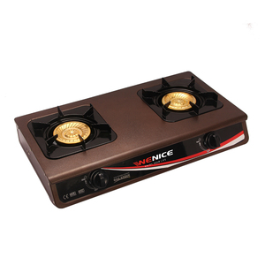不锈钢家用烹饪燃气灶具双燃烧器燃气灶 - Product Image 6