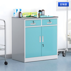 Table de travail en acier Xinlongfei 1,2 m avec tiroirs bleus et blancs, armoire de pharmacie pour clinique - Product Image 3