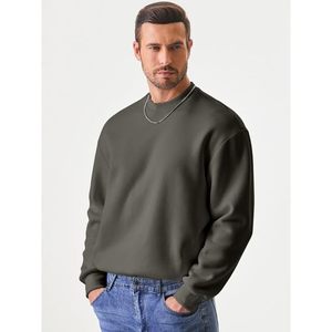 Custom Men's Casual Cotton Drawstring Hoodies and Crewneck <b>Pullover</b> <b>Sweaters</b> - Product Image 4