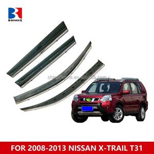 Deflectores de Viento para Ventanas de Coche NISSAN X-TRAIL T30 T31 T32 T33 2001-2024, Accesorios Protectores de Lluvia Inyectados con Acabado de Acero - Product Image 3