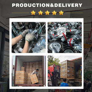 Castor Wheels Hersteller Top Plate 3 Zoll 3,5 Zoll 4 Zoll 5 Zoll 6 Zoll 8 Zoll Industrial Swivel <span class=keywords><strong>Rubber</strong></span> <span class=keywords><strong>Caster</strong></span> Wheels - Product Image 5