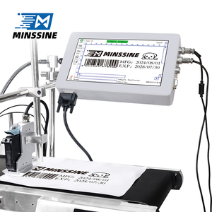 Minssine độ nét cao nhiệt tij máy in phun 600dpi màn hình cảm ứng 1 năm hàng loạt mã hóa ngày hết hạn máy in nhãn mới - Product Image 5