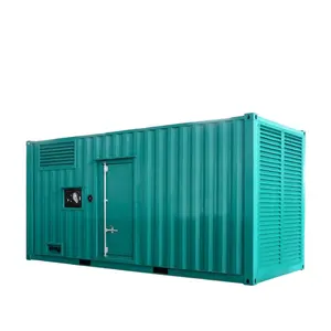 Set Generator Diesel YUCHAI Super Senyap dengan Daya 600kw 3 Fase 750kva Alternator Tanpa Sikat dengan 6 Generator Domestik Silinder