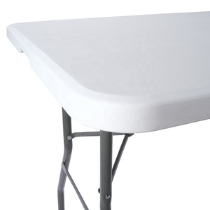 <strong>Folding</strong> <strong>Table</strong> Plastic Portable <strong>Tables</strong> for Dining Parties <strong>Card</strong> Picnic Camping Granite White Outdoor - Product Image 6