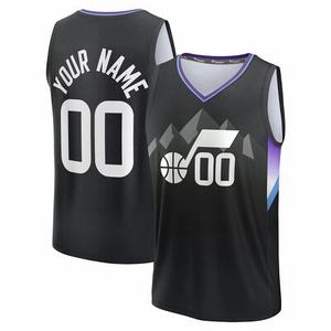 Offre Spéciale haute qualité basket-ball américain cousu imprimé maillot en gros NBaing <span class=keywords><strong>Utah</strong></span> tous les joueurs nouveaux vêtements de sport chemise hauts - Product Image 5