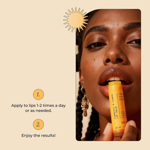Bálsamo Labial Natural de Marca Privada, Hidratante y Nutritivo para el Cuidado Diario de los Labios, Bálsamo Labial Herbal con Brillo de Cúrcuma y Limón - Product Image 2