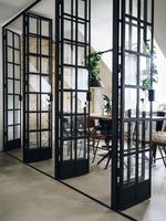 Porte en acier pliante industrielle automatique au design moderne personnalisé de haute qualité