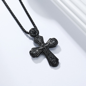 Hot-selling Gothic Saint <b>Titanium</b> Steel Pendant for Men and Women, Punk Retro Stainless Steel - Wholesale from the Source Factor - Product Image 4