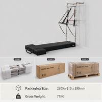 Pilates Wall Tower avec tapis appareil d'entraînement à résistance à ressorts corps entier pour home gym studio