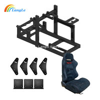 2025 nouvellement conception cadre de profil en aluminium noir Moza R5 roue de course Sim course plate-forme voiture avion conduite Sim châssis de course