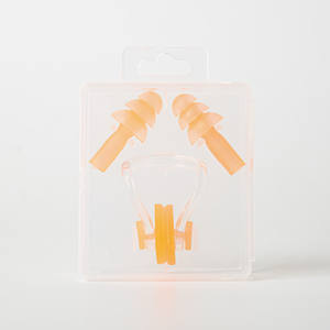 Großhandel Silikon Nasen <span class=keywords><strong>clip</strong></span> & Ohr stöpsel Set Persönliches Schutz zubehör zum Schwimmen Tauchen & Surfen - Product Image 5