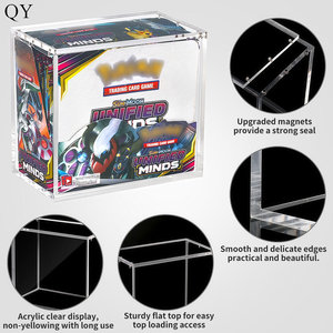 Caja de almacenamiento acrílica transparente QY con 99% de resistencia a los rayos UV para tarjetas de anime y cajas de refuerzo. - Product Image 3