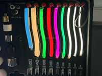 Boîtier en silicone monochrome, lampe LED lumineuse à 180 degrés avec manchon néon de 13 mm * 13 mm, IP68, télécommande, profil PCB