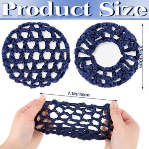 CJ1491 Redecilla de malla para mujer, gorro de ganchillo, turbante para dormir, gorro de punto hecho a mano, <span class=keywords><strong>red</strong></span> para el cabello, accesorio para disfraz - Product Image 4