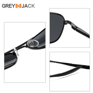 Gafas de Sol Metálicas Greyjack para Hombre, Montura Negra, Lentes TAC Polarizadas con Protección UV400, para Conducir, Pescar y Deportes al Aire Libre - Product Image 4