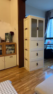 ארון בגדים מתקפל ארון בגדים מרובי שכבות הבית התחתון גלגל חלקלק ומלתחה - Product Image 6