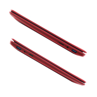 Ordinateur portable haute performance Intel Celeron 14,1 pouces rouge, processeur J4125 Quad Core, 8 Go de RAM, 128 Go de stockage SSD, Windows 11 Home, ordinateur portable professionnel