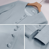 Costume professionnel pour femmes, tenue de travail élégante, printemps automne, uniforme de réceptionniste d'hôtel, bijouterie, beauté