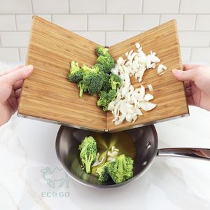 Bloc de boucher en bambou rectangulaire pour la cuisine domestique et le restaurant - Product Image 6