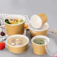 생분해성 친환경 크라프트 종이 수프컵 쌀국수 과일