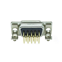 Connecteur DB9 D-SUB 9 broches à montage sur circuit imprimé, angle droit, mâle/femelle, 90 degrés, DSUB pour équipement d'automatisation industrielle