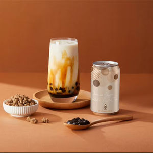 Té con leche Boba de azúcar moreno listo para beber de la fábrica de Taiwán, socio mayorista para el comercio mundial de té con burbujas - Product Image 1