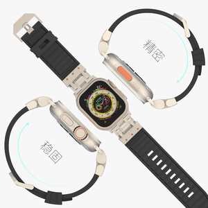 Nouveaux bracelets de montre en silicone imperméables pour <span class=keywords><strong>Apple</strong></span> <span class=keywords><strong>Watch</strong></span> ultra 3, <span class=keywords><strong>bracelet</strong></span> pour femmes et hommes, <span class=keywords><strong>bracelet</strong></span> pour iWatch série 9/<span class=keywords><strong>8</strong></span>/7 - Product Image 4