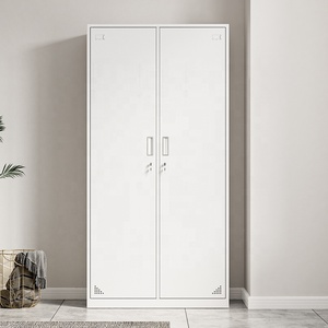 Armoire Vestiaire Métallique Suspendue à Deux Portes en Acier avec Serrure pour École, Dortoir, <span class=keywords><strong>Bureau</strong></span> ou Vestiaire - Product Image 1