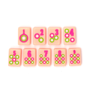 Tuiles de Mahjong Thème Western Rose Pastel 160 Pièces Design État du Texas Jeu avec Bottes de Cowboy et Carte du TEXAS - Product Image 5