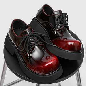 Zapatos de Cuero para Hombre, Coloridos, Brillantes, Suaves, Antideslizantes, con Punta en Pico, para Todas las Temporadas - Product Image 2