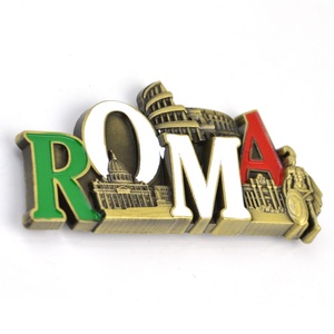 Aimants de réfrigérateur personnalisés en alliage de zinc, durables, avec logo sur mesure et impression typographique, souvenirs touristiques à prix abordable - Product Image 2