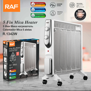 Calentador Eléctrico RAF <span class=keywords><strong>de</strong></span> 2200W con 5 Aletas <span class=keywords><strong>de</strong></span> Mica, <span class=keywords><strong>Dos</strong></span> Niveles <span class=keywords><strong>de</strong></span> Ajuste, Bajo Ruido, Portátil, para Interiores, R.1342W - Product Image 6