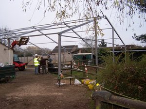 Tente en aluminium avec cadre en A, toit en PVC pour l'équitation - Product Image 3