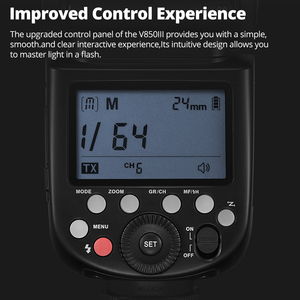 <span class=keywords><strong>Godox</strong></span> V850III <span class=keywords><strong>V850II</strong></span> 2.4G GN60 Sistema Inalámbrico X Speedlite con Batería de Litio V850 para Canon <span class=keywords><strong>Nikon</strong></span> Sony Pentax Olympus - Product Image 5