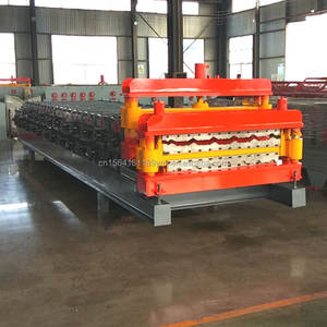 Bobina de revestimiento de <span class=keywords><strong>Aluzinc</strong></span> Popular de Chile Planchas Pv4 y 5V Máquina formadora de rollos de hoja de techo de metal de aluminio de doble capa - Product Image 5