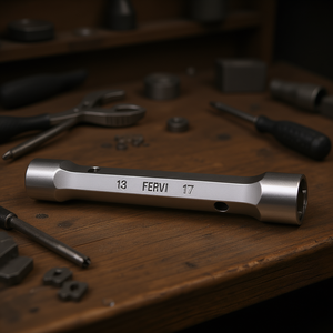 Clé à douille hexagonale Fervi 13 17 mm, outil de précision à double taille - Product Image 3