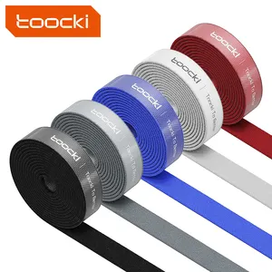 Toocki New design Reusable Portable Nylon USB cable organize USB wire winder earphone wire organizer