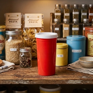 Reusable PP Plastic Cup with Snap-On Lid Food Grade Drink <b>Container</b> for Milk Tea, Juice, Smoothies and Cold Beverages - Product Image 1