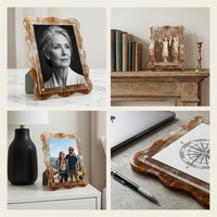 Cadre photo moderne unique en acrylique, sur pied, vente en gros, impression UV personnalisée, OEM ODM, directement de l'usine
