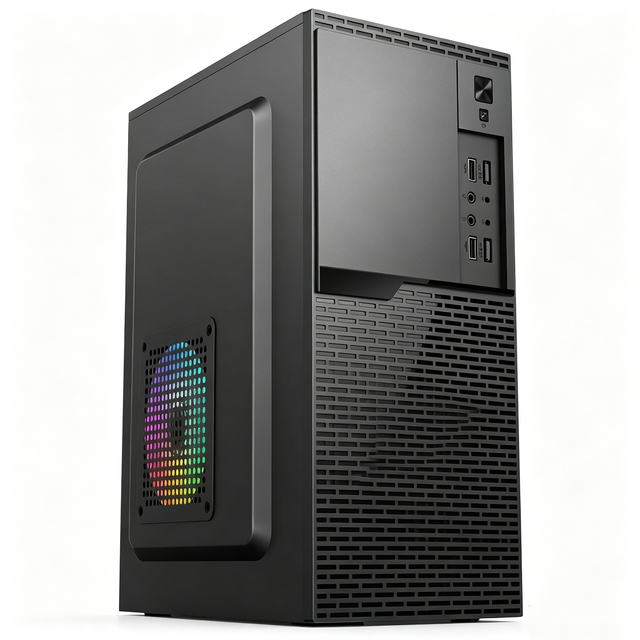 Wholesale Mid Tower High Airflow Gaming PC Case Micro ATX Desktop Chassis Mesh Front Panel Computer Cabinet