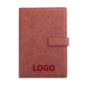Cuaderno de Tapa Dura de Cuero PU Resistente con Logotipo Personalizado A4/A5/A6, 100 Hojas, Encuadernación Cosida, Impresión UV, Múltiples Colores - Product Image 1
