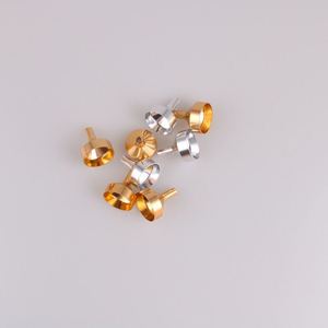 Tutup cerat parfum aluminium kecil, tutup botol perak emas hitam Stopper minyak esensial cairan kosmetik Fuyang - Product Image 3