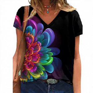 Women's Cotton T-shirts Wholesale Graphic Design Fancy <b>Tops</b> for Women Short Sleeve Cotton T-shirts - Product Image 3